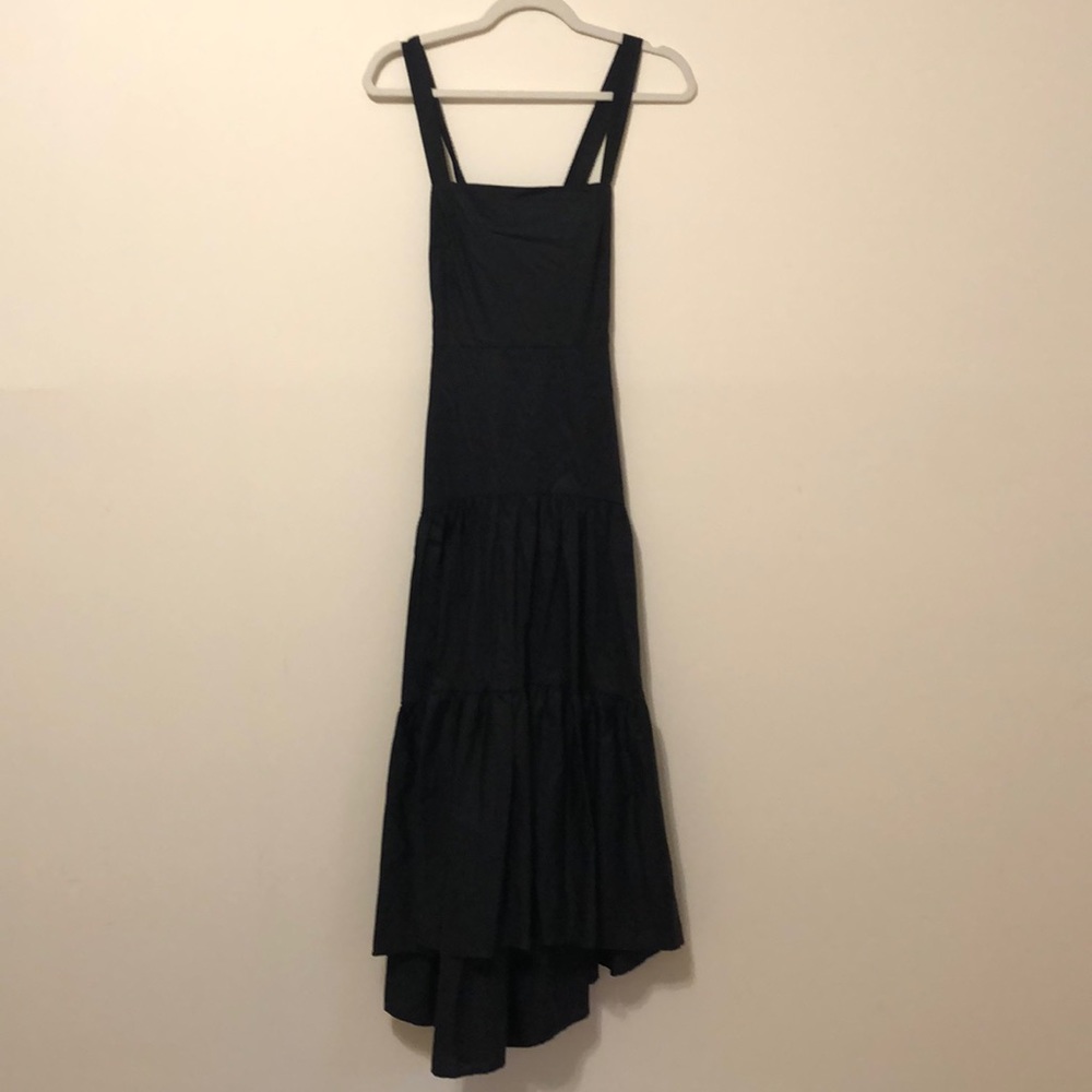 Banana Republic cotton poplin tired maxi dress